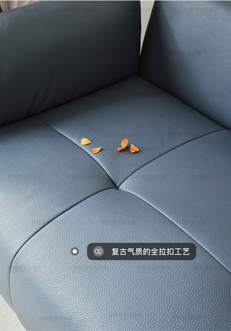 美奢漫意式極簡科技皮珍珠棉沙發(fā)HY-SF2109#
